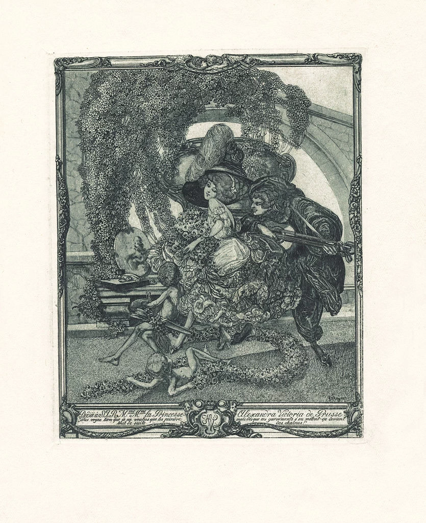 Ex libris Princesse Alexandra Victoria de Prusse
